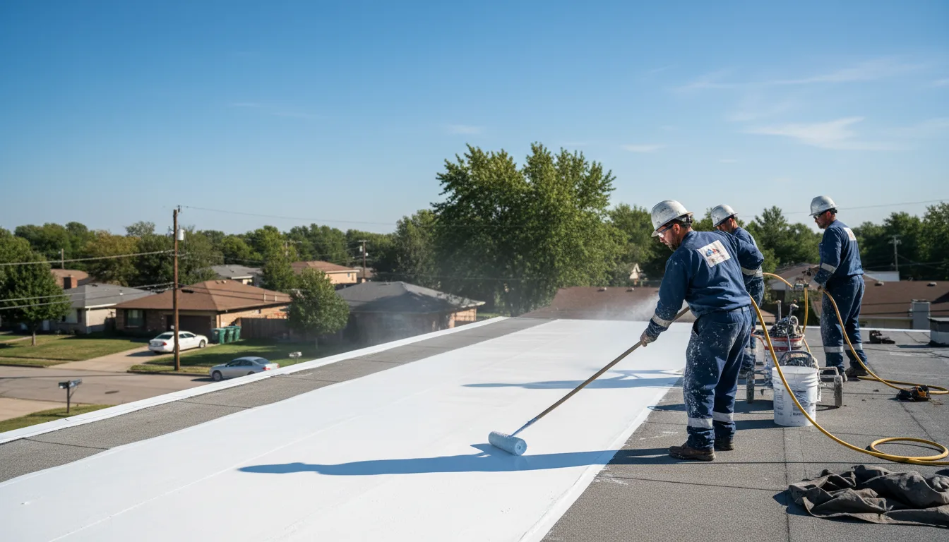 Commercial roof coating in Covington, VA near me